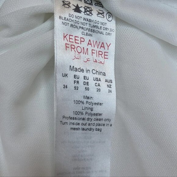 NWT BOOHOO Plus White Swiss  Polka Dot Ruffle Tiered Midi Dress Size 20 - Picture 13 of 13